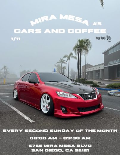 Mira Mesa Cars And Coffee flyer
